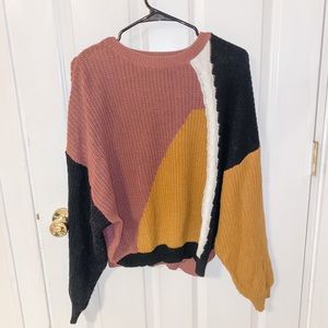 Abstract oversized sweater